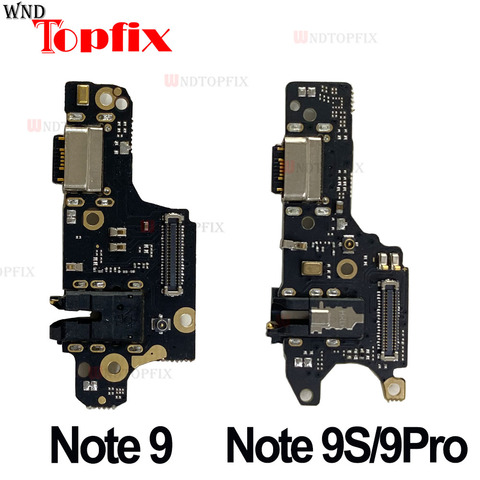 Puerto de carga para Xiaomi Redmi Note 9 Pro, 100% probado, piezas de placa de conector, Cable flexible para Redmi Note 9s, puerto de carga USB ► Foto 1/3