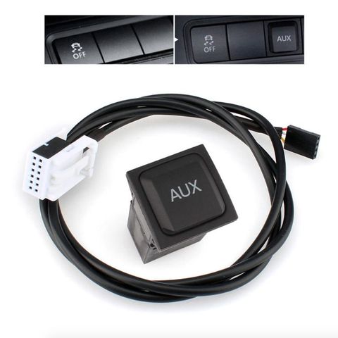 Adaptador de interfaz de interruptor auxiliar de coche, 1 juego, en enchufe con arnés de Cable para VW1, RCD510, RCD310, RNS315, Jetta 5, MK5, Golf 6, MK6, venta al por mayor ► Foto 1/6