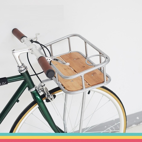 Panniers de bicicleta de carretera, cesta de piñón fijo Retro de aleación de aluminio, práctica cesta decorativa, 700C ► Foto 1/6