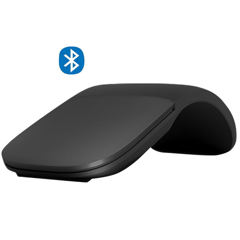 Ratón inalámbrico plegable con Bluetooth, Mouse táctil de arco plegable de 1200DPI, para ordenador óptico de Microsoft, PC y portátil ► Foto 1/6