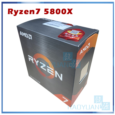 AMD-procesador de CPU AMD Ryzen 7 5800X R7 5800X 3,8 GHz, ocho núcleos, 16 hilos, 105W, L3 = 32M, enchufe 100-000000063, AM4, sin ventilador, nuevo ► Foto 1/3