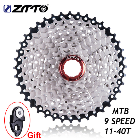 ZTTO-Cassette de 9 velocidades para bicicleta de montaña, Piñón amplio de 11-40 T, Compatible con Sunrace ► Foto 1/6