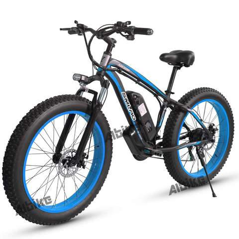 Bicicleta de montaña eléctrica para hombre, dispositivo con batería, para la playa y la nieve, 4,0, 48V, 1000W, 17,5Ah ► Foto 1/6