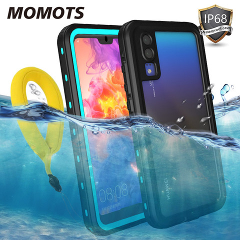 Funda impermeable a prueba de golpes para Huawei P20 Pro P20 Lite P30 Lite 360, funda de silicona para Huawei P40 Pro P30 Pro Mate 20 Pro ► Foto 1/6