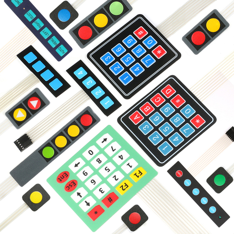 Teclado de matriz de interruptores de membrana, 1, 2, 3, 3, 4, 4 y 5, teclado de matriz, cojín de Control, Kit DIY para Arduino ► Foto 1/6