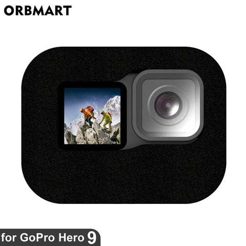 Cortavientos para GoPro Hero 9, cubierta de espuma de viento negra, esponja, reducción de ruido, funda a prueba de viento, accesorios para Go Pro 9 GoPro9 ► Foto 1/6