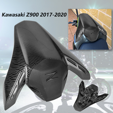 Sillín trasero para pasajero de motocicleta, cubierta trasera de carbono, negro y verde, carenado de parabrisas para Kawasaki Z900, 2017, 2022, 2022, 2022, Z 900 ► Foto 1/6