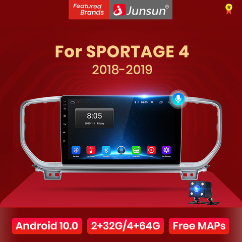 Junsun V1 Android 10,0 AI Control de voz 4G Carplay DSP auto Radio Multimedia navegador GPS para KIA Sportage 4 2022 4 2022 2Din dvd ► Foto 1/6