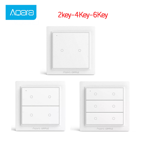 Aqara-interruptor inteligente inalámbrico Opple versión internacional ZigBee 2022, funciona con la aplicación Mijia Apple HomeKit, interruptor de pared Opple, 3,0 ► Foto 1/6