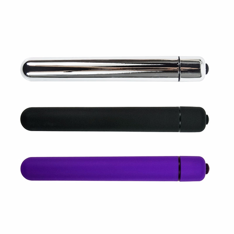 Bala enchufe Anal vibrador 1/10 velocidad consolador vibrador juguetes sexuales para mujer varita mágica estimulador de clítoris G-spot masajeador Stick ► Foto 1/6