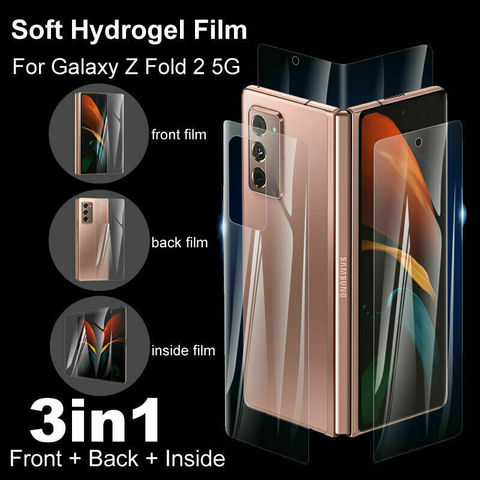 Película de hidrogel 9D de TPU suave para Samsung Galaxy Z, película protectora de cubierta completa de pantalla, membrana irrompible frontal y trasera, plegable 2 ► Foto 1/6