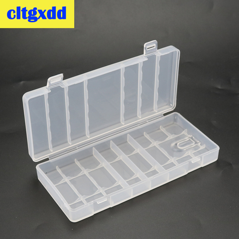 Funda de plástico duro para caja de almacenamiento, contenedor, caja tipo organizador, 4x, 5x, 6x, 8x, 10x, AA, AAA ► Foto 1/6