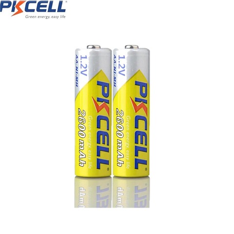 PKCELL-batería recargable AA 4/8 V NIMH 1,2 mah, alta capacidad Real, para cámara directa de fábrica, 2/2600 Uds. ► Foto 1/6