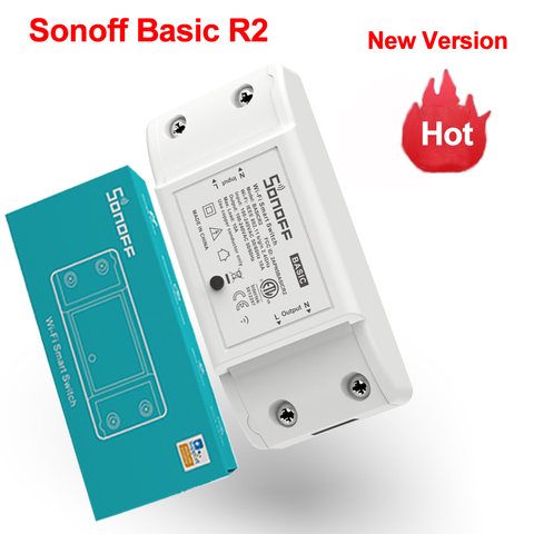 Sonoff-interruptor inteligente R2, inalámbrico por Wifi, Control remoto en casa, temporizador, bricolaje, a través de la aplicación Ewelink, funciona con Alexa y Google ► Foto 1/6