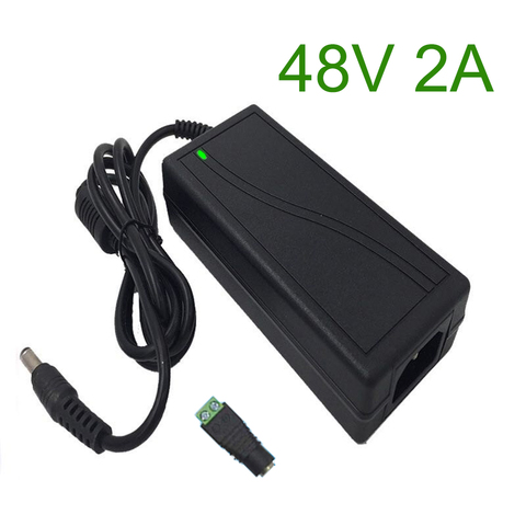 Artículo 48 v 2a adaptador de corriente Universal, fuente de alimentación conmutada de 48 voltios, cargador de Hoverboard de 90W AC/DC 220V a transformador LED de 48 V ► Foto 1/6