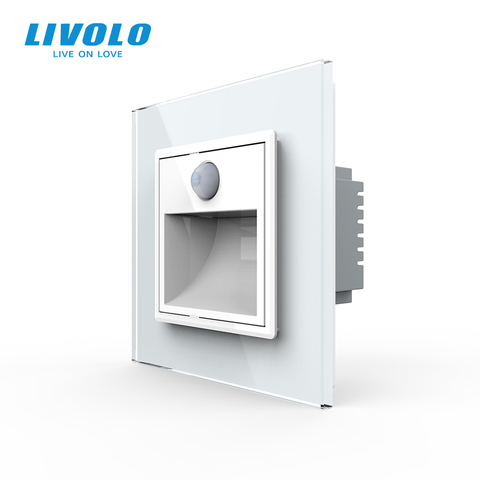 Livolo-Lámpara de esquina para pasillo y porche, interruptor de pie, control táctil, Sensor inteligente de luz, para arriba en la oscuridad, estándar europeo ► Foto 1/6