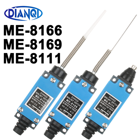 ME-8169 ME-8166 ME-8111 Rotary palanca 1NO + 1NC momentáneo límite interruptor rotatorio de rodillo ajustable Mini interruptores de límite de TZ-8169 TZ-8111 ► Foto 1/4