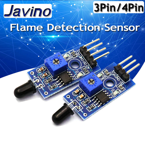 LM393 3/4 Pin IR llama Módulo de Sensor de detección Detector de incendios receptor de infrarrojos módulo para arduino Diy Kit ► Foto 1/6