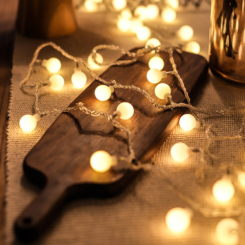 Guirnalda De luces Led para decoración del hogar, Adornos navideños para el hogar, Año Nuevo, 1m/3m, 2022 ► Foto 1/6