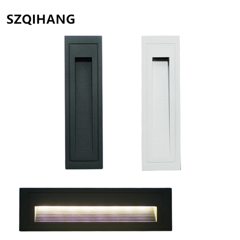 Lámpara de escalón Led para escalera, luz de esquina de pared empotrada de 220V, 6W/10W, para Sendero de paisaje, Iluminación para exteriores impermeable ► Foto 1/6