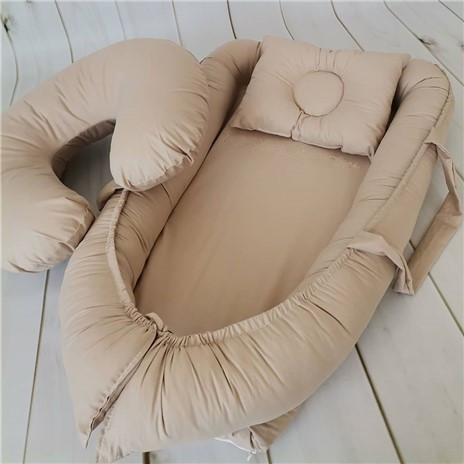 Cuna portátil para bebé, cama de viaje de algodón sólido para recién nacido, 90x50cm ► Foto 1/6