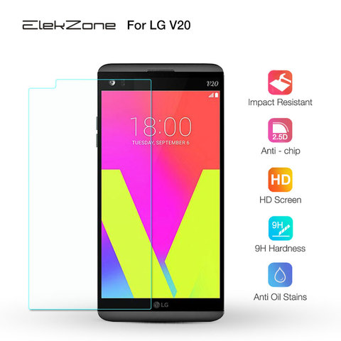 9H templado vidrio Protector templado para LG V20 Protector de pantalla para LG V20 Exprolsion prueba Anti-Protector de arañazos película ► Foto 1/6