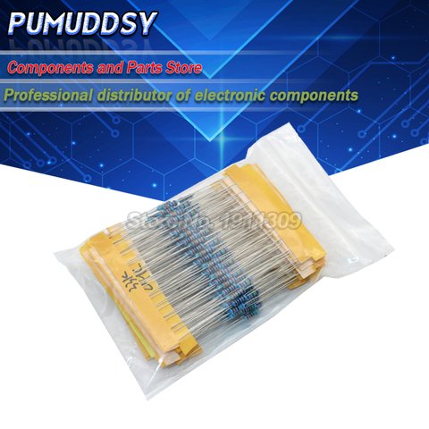 24valuesX10 piezas = 240 piezas 1/4 W 0,25 W 1% W 4,7 k-68 k resistencia de película de Metal componente diy kit paquete nuevo y original ► Foto 1/1