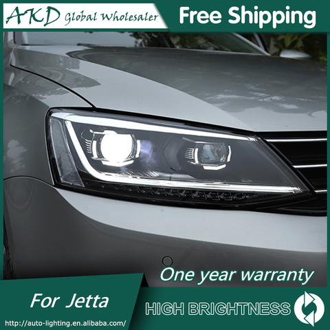 Faros para VW Jetta 2011-2022 Mk6 DRL luces de circulación diurna, lámpara de la cabeza LED Bi Xenon bombilla luces de niebla de accesorios de coche ► Foto 1/6