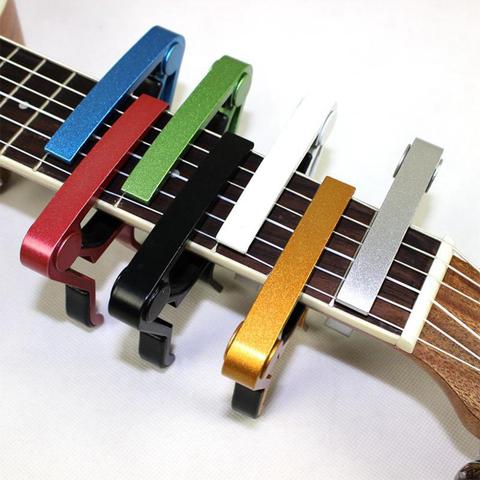 Accesorios universales para guitarra Capo, llave de cambio rápido, Metal de aleación de aluminio, cejilla para guitarra clásica acústica, piezas para guitarra ► Foto 1/6