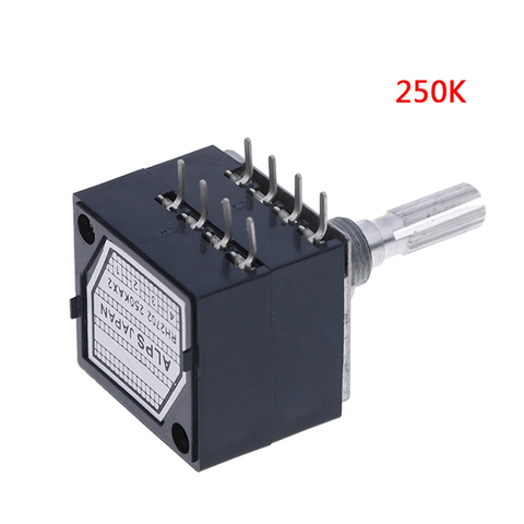 Potenciómetros de potencia de Audio estéreo, potenciómetro de 250K, Control de volumen ► Foto 1/6