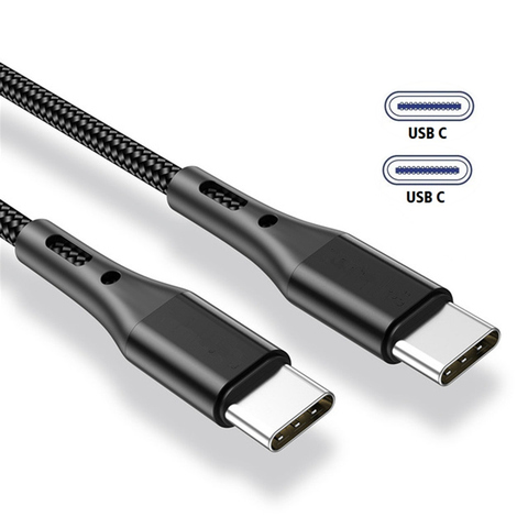 Cable de carga rápida PD 60W doble 3A, USB tipo C a USB tipo C para Xiaomi 8 mi10 mi9, Cable compatible con PD 60W QC3.0 para dispositivos tipo-c ► Foto 1/6