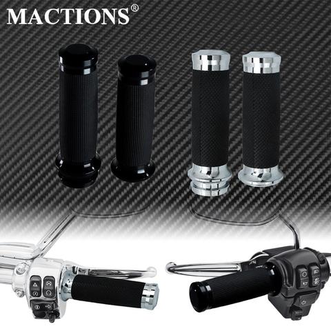 Empuñaduras de acelerador electrónico para motocicleta Harley Touring Street Glide FLHR, Softail Fat Boy, FLS, Dyna, CVO, 1 