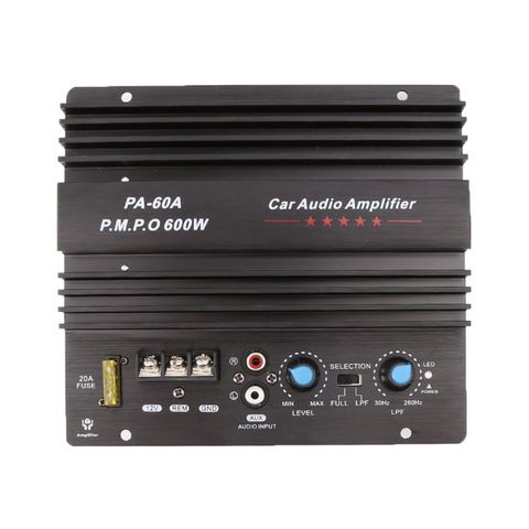 12V 12V 600W coche Placa de amplificador de Audio PA-60A Subwoofer Módulo de circuito ► Foto 1/6