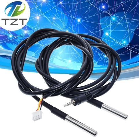 TZT-sonda de temperatura DS18b20 de acero inoxidable, resistente al agua, sensor de temperatura 18B20 1M/2M/3M para Arduino ► Foto 1/6