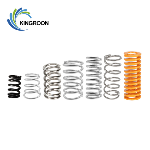 KINGROON-resortes de alimentador para impresora 3D 50 Uds., piezas para muelle de extrusión CR10, plataforma de acero inoxidable, resorte de nivelación ► Foto 1/6