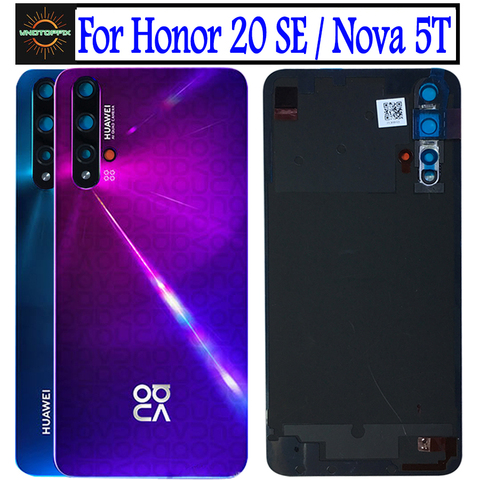 Funda de batería para Huawei Nova 5t, carcasa trasera de reemplazo para teléfono Honor 20 se, novedad de 100% ► Foto 1/6