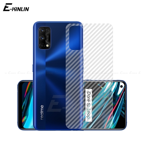 2 piezas Protector de pantalla de contraportada suave para Oppo Realme 7 5G 7i 6 6S 5i 6i X2 X3 Super Zoom 5s 5 Pro 3D Película de fibra de carbono sin vidrio ► Foto 1/6