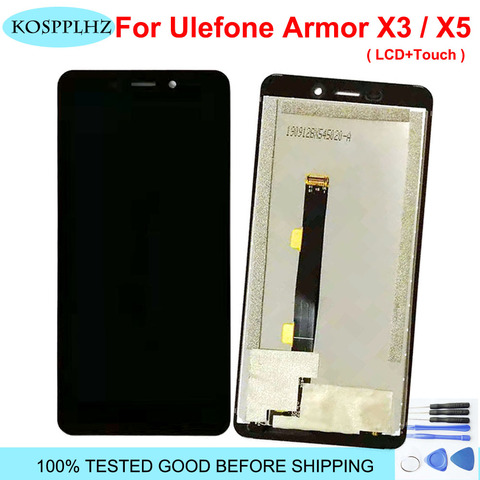 Pantalla LCD de 5,5 pulgadas para Ulefone Armor X5, 100% de pantalla táctil, digitalizador LCD Original probado para ARMOR X 5 X3 Phone + herramienta ► Foto 1/6