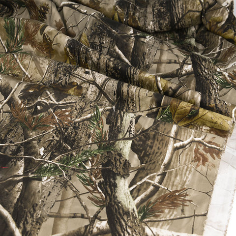 Tela de camuflaje con hojas de árbol, 150cm de ancho, para manualidades, exteriores, caza, sombra oculta ► Foto 1/6