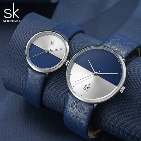 SK-reloj con esfera original para mujer, Relojes de Cuero informales, de lujo, Color azul, a la moda, 2022 ► Foto 1/6