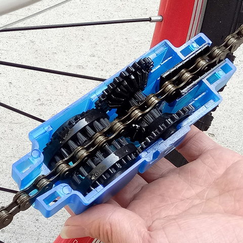 Cepillos de fregado limpiador de cadena portátil, conjunto de herramientas de lavado de bicicleta de montaña, Kit de limpieza de ciclismo, herramientas de Reparación de bicicletas, accesorio para bicicleta ► Foto 1/6