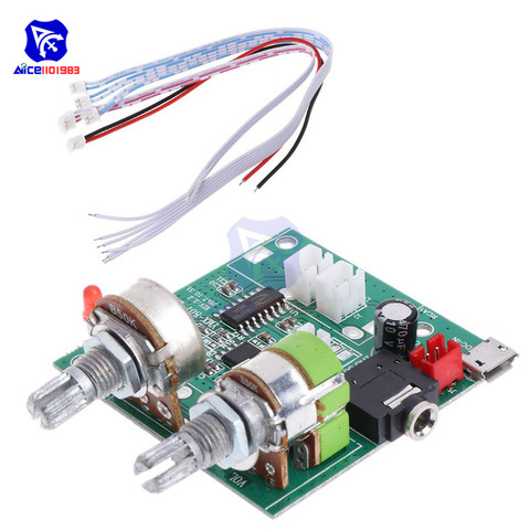 Diymore-Módulo de tarjeta de amplificador para Arduino, 5V, 20W, 2,1 canales, 3D Surround, estéreo Digital, Clase D, con cables ► Foto 1/6