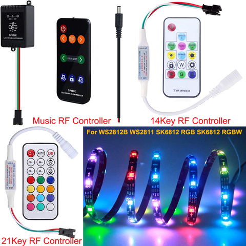 Controlador LED inalámbrico WS2811 WS2812B, controlador de sonido de música RF, Color de sueño, para WS2812 SK6812 SK6812-RGBW ► Foto 1/6