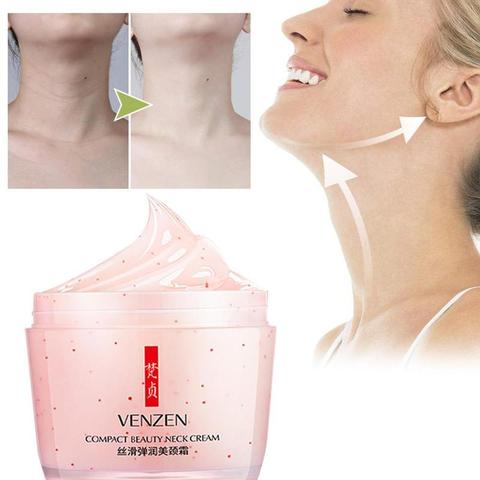 Crema para el cuello antienvejecimiento, 160g, cuidado antiarrugas, blanqueamiento de ácido hialurónico, mascarilla nutritiva para el cuello, reafirmante para estiramiento del cuello ► Foto 1/6