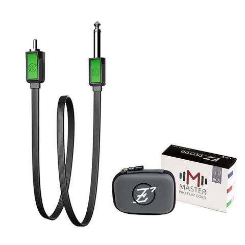 EZ Master-Cable plano RCA para máquina de tatuaje y fuente de alimentación, Clip de silicona, chaqueta, Cable con EZ Tattoo Mini Case ► Foto 1/6