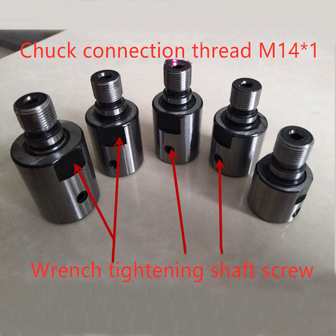 8mm-19mm Chuck varilla de conexión M14 * 1 adaptador adecuado para K01-50/63 K02-50/63 Mini torno Chuck CNC mini torno chuck Banco partes ► Foto 1/6