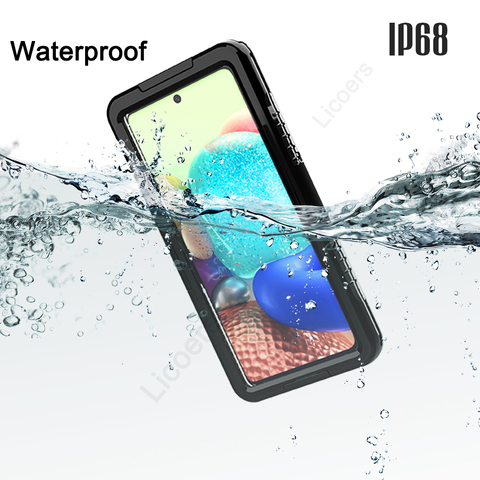 Funda impermeable IP68 para Samsung Galaxy Note 20 Ultra S20 FE Plus 10 Lite F41 A71 A51 5G UW A70S, funda protectora transparente con tapa ► Foto 1/6