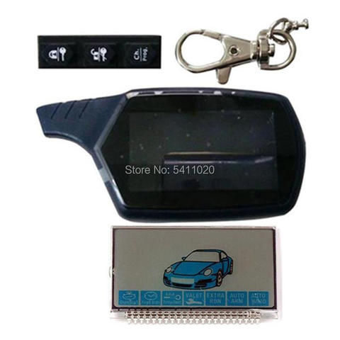 Cubierta del cuerpo de la llave B9 llavero + pantalla LCD B9 Pin de Metal para alarma de coche remoto Starline B9 Jaguar ez-one KGB FX-7 FX7 EX8 ► Foto 1/1