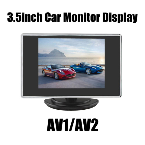 Monitor lcd hd de 3,5 pulgadas para coche, pantalla de visión trasera de entrada de vídeo, mini monitor HD CCTV, probador ► Foto 1/6