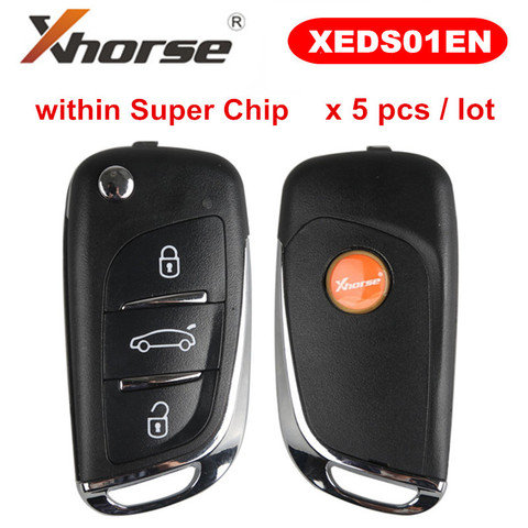 Xhorse XEDS01EN con estilo para DS Super remoto en VVDI Super Chip inalámbrico llave 5 unids/lote ► Foto 1/4